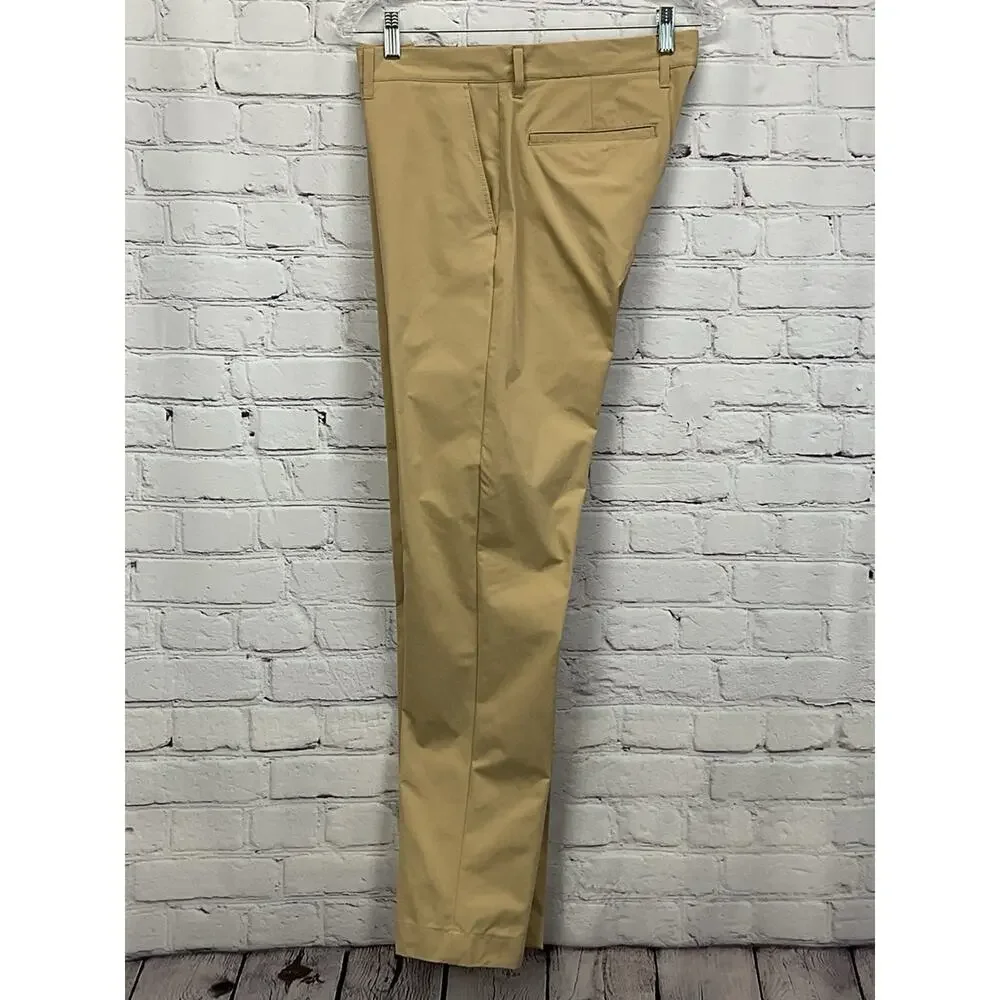 J. Crew Flex Pants Men's Size 32x32 Khaki Slim Fit Athleisure Sporty Vacation